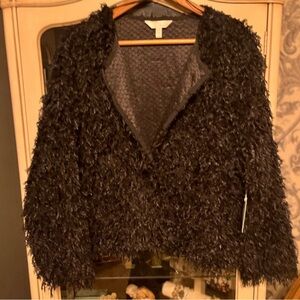LC Black Feather Jacket/Shrug
